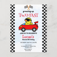 Two Fast Dinosaur Race Car 2nd Birthday Party