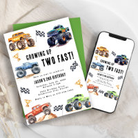 Two Fast Monster Trucks 2nd Birthday Party