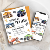 Two Fast Monster Trucks 2nd Birthday Party