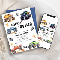 Two Fast Monster Trucks 2nd Birthday Party