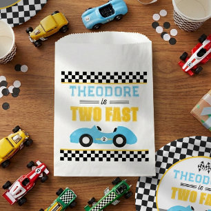 Two Fast Race Car 2nd Birthday Party Favour Bag