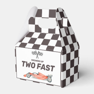 Two Fast Race Car 2nd Boy's Birthday Party Favour Box
