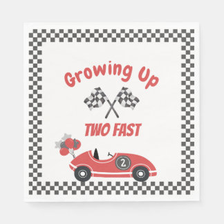 "Two Fast" Red Race Car Lunch Napkins