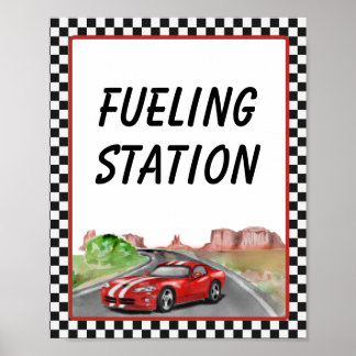 Two Fast Two Curious fuelling Station Poster