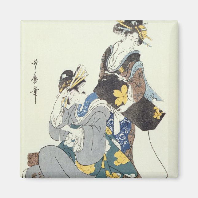 Two Female Figures Magnet (Front)