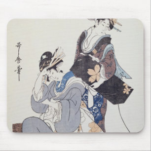 Two Female Figures Mouse Pad