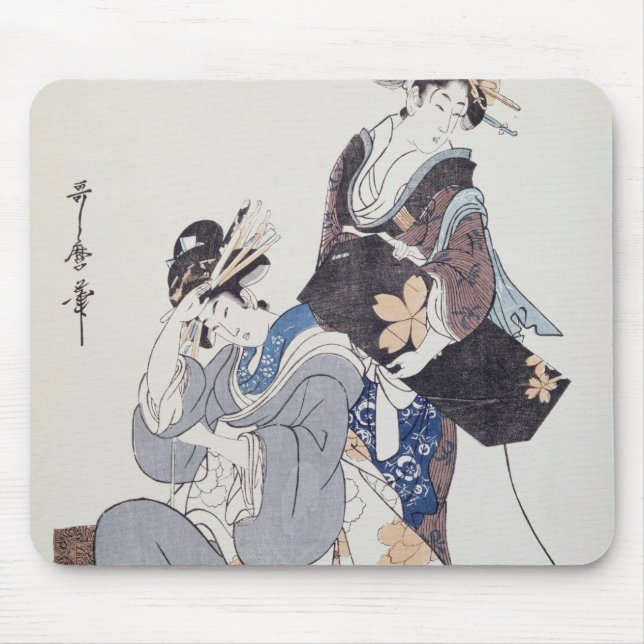 Two Female Figures Mouse Pad (Front)