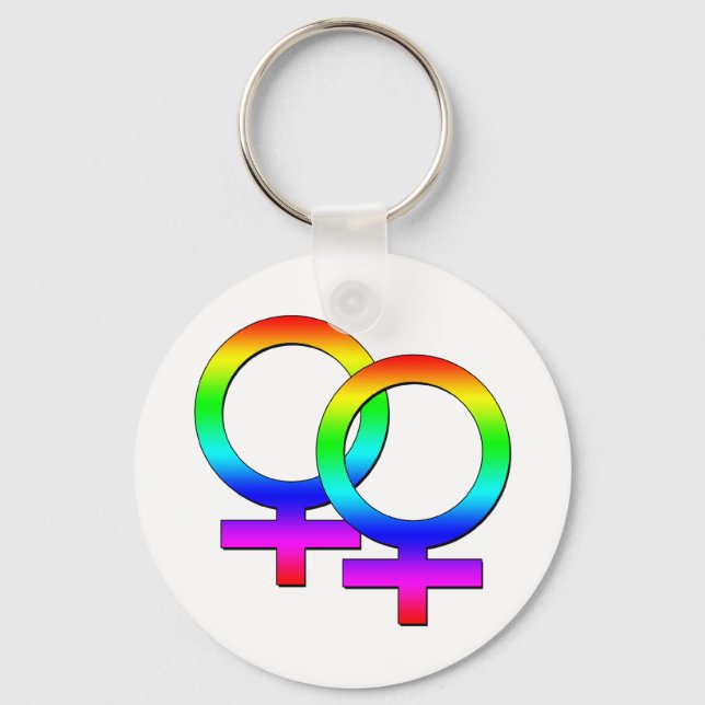 Two Female Signs Keychain (Front)