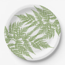 Two Fern Fronds Silhouette