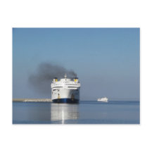 Two Ferries In Greece Postcard