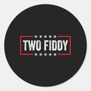Two Fiddy Aamerica 250 Classic Round Sticker