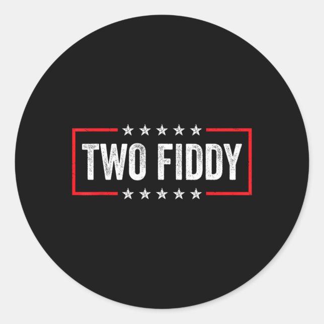 Two Fiddy Aamerica 250 Classic Round Sticker (Front)