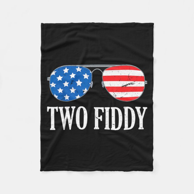 Two Fiddy Aamerica 250 Design Fleece Blanket (Front)