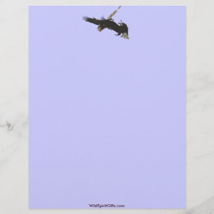 TWO FIGHTING BALD EAGLES Letterhead Design