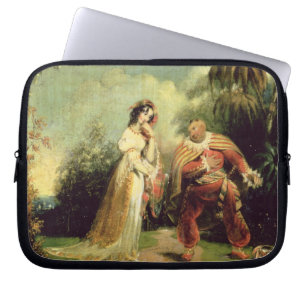 Two figures in Turkish costume in an Eastern lands Laptop Sleeve