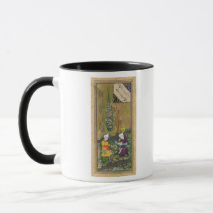 Two Figures Reading and Relaxing in an Orchard Mug