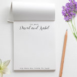 Two First Names Family Names Formal Notepad<br><div class="desc">Two First Names Family Names Formal Notepad</div>