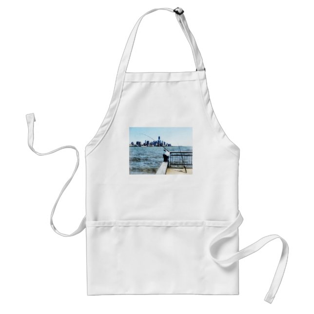 Two Fishing Poles Standard Apron (Front)
