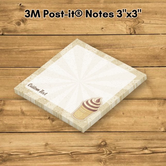 Two Flavours Ice Cream Cup Post-it Notes (Creator Uploaded)