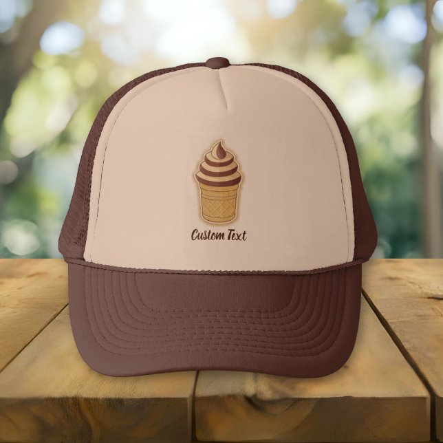 Two Flavours Ice Cream Cup Trucker Hat (Creator Uploaded)