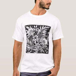Two Flower Square T-Shirt