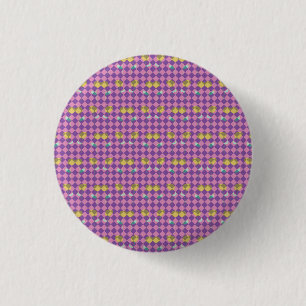 Two Flowers Diamonds 3 Cm Round Badge