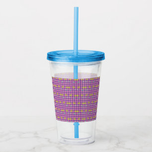Two Flowers Diamonds Acrylic Tumbler