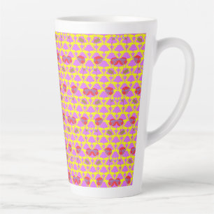 Two Flowers Roses Latte Mug