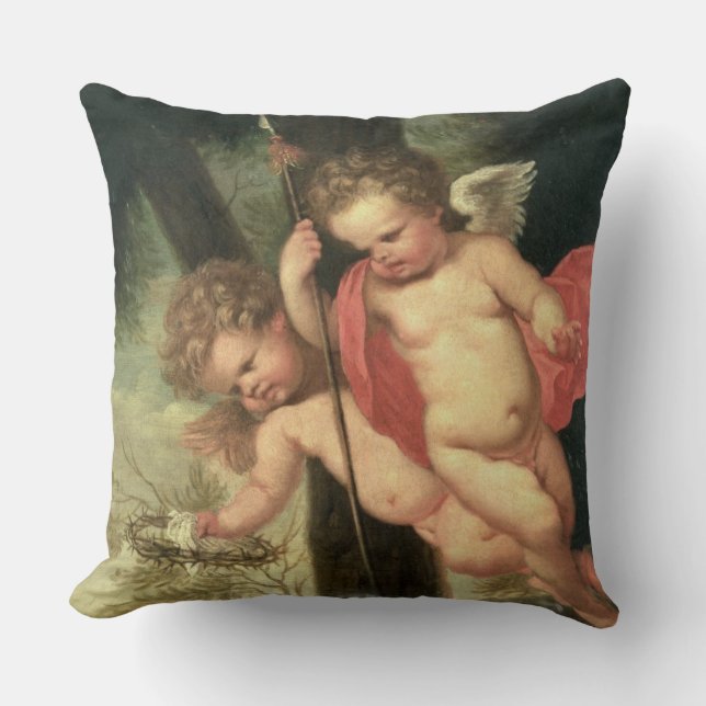 Two Flying Cherubs, holding the Crown of Thorns an Cushion (Front)