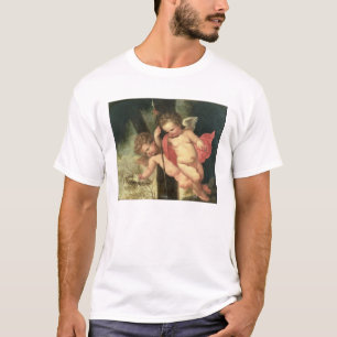 Two Flying Cherubs, holding the Crown of Thorns an T-Shirt