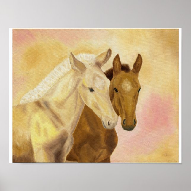 Two foals print 11"x14" (Front)