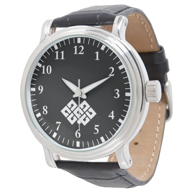 Two Four-Eyed Knots Watch (Angled)