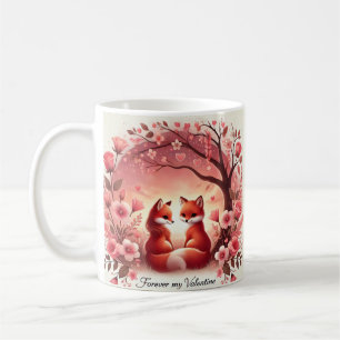 Two Foxes You Stole My Heart Coffee Mug