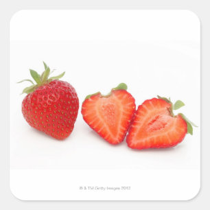 Two fresh, ripe, home grown, organic square sticker