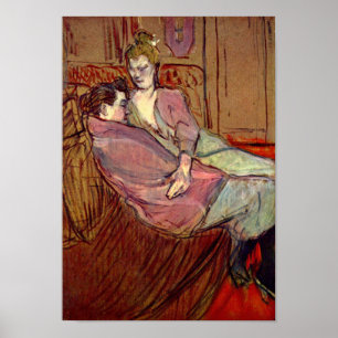 Two Friends at the Brothel by Toulouse-Lautrec Poster