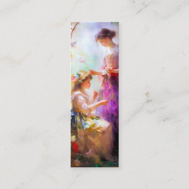 Two Friends Bookmark  Mini Business Card (Front)