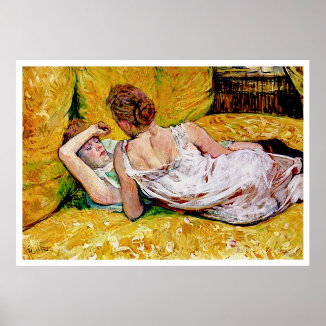 Two Friends by Henri de Toulouse-Lautrec Poster (Front)