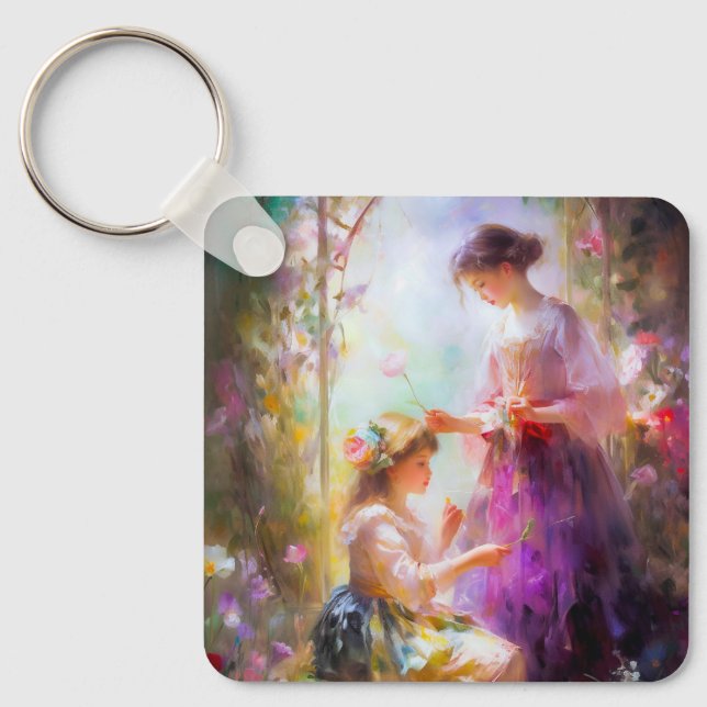 Two Friends  Key Ring (Front)