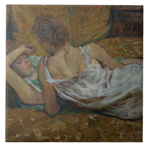 Two friends (pastel) ceramic tile