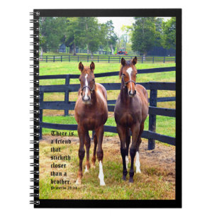 Two Friends with Proverbs 18:24 Notebook