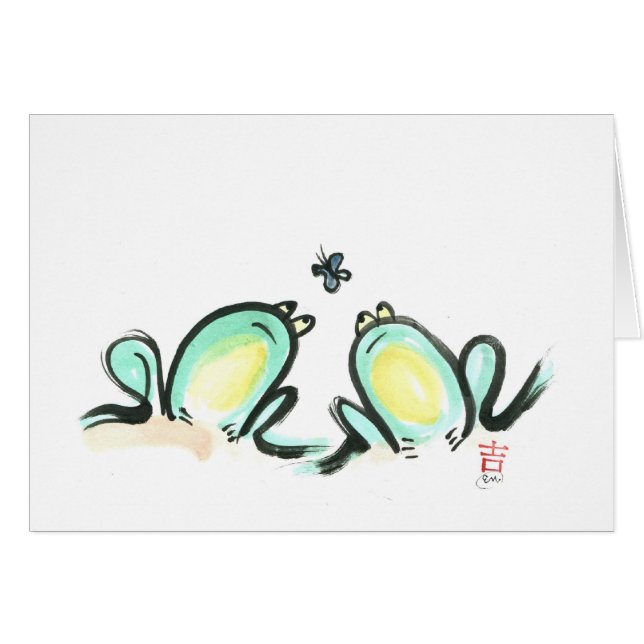 Two Frogs, One Butterfly (Front Horizontal)