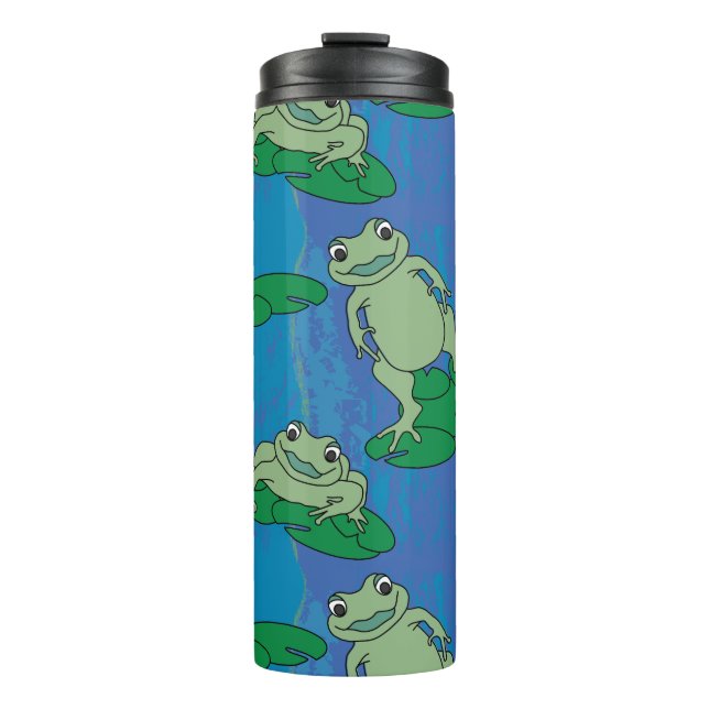 Two Frogs Pattern Thermal Tumbler (Front)