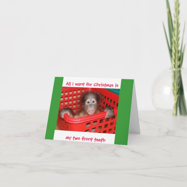 Two Front Teeth for Christmas Holiday Card (Front)