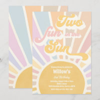 Two Fun In The Sun Sunshine 2nd Birthday Pink Rays
