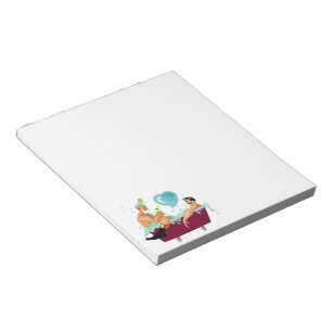 two gay pride men bathtub, bubbles, gifts, LGBTQIA Notepad