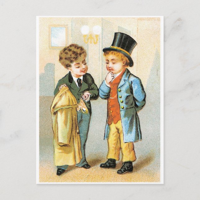 Two Gentlemen Postcard (Front)