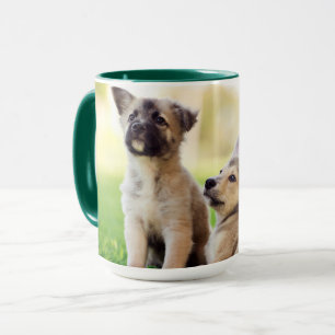Two German Shepherd Puppies Mug