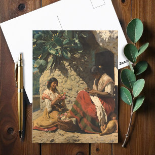 Two Gipsy Women Outside their Cottage, P.S. Krøyer Postcard