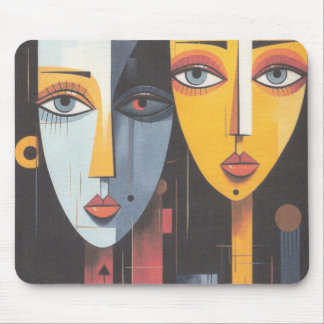 two girl mouse pad