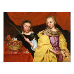 Two Girls as Saint Agnes and Saint Dorothea Photo Print